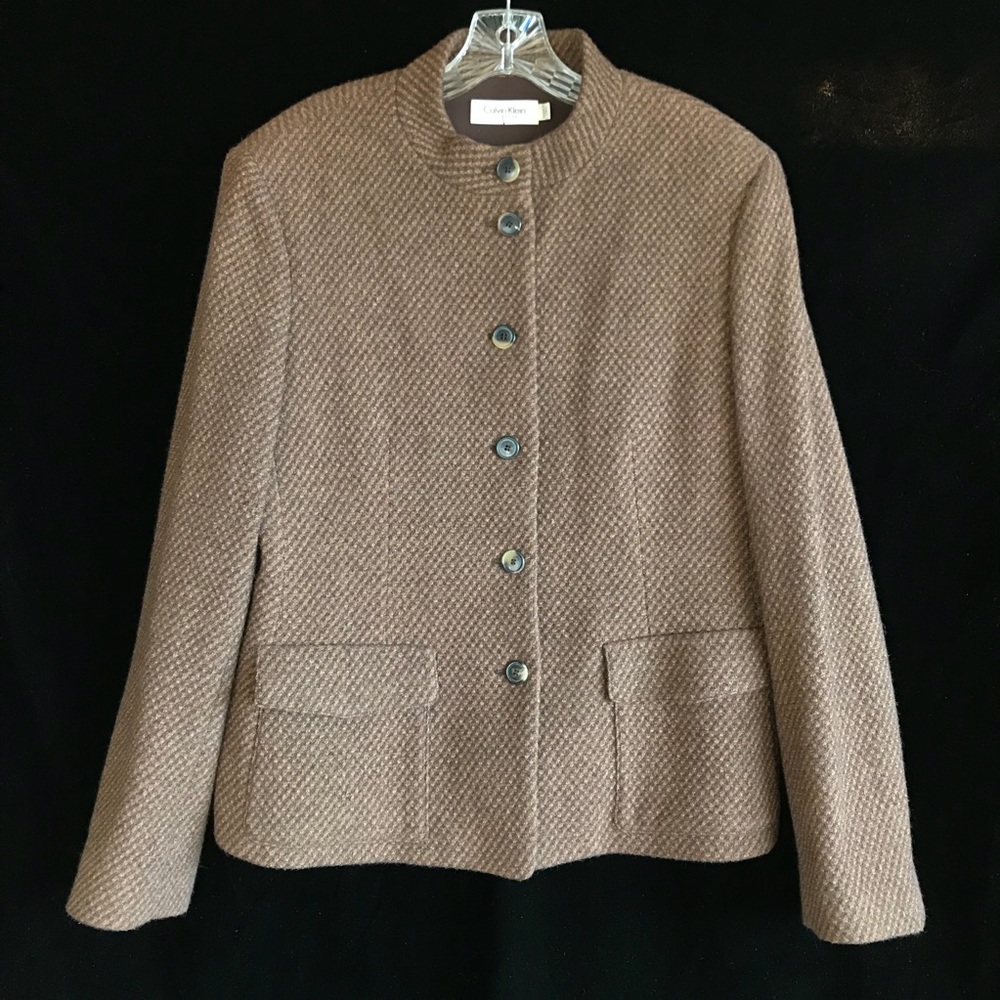 Vintage CALVIN KLEIN skirt/blazer wool/cashmere